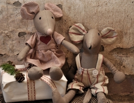 Artefina Mäuse Paar, Junge und Mädchen