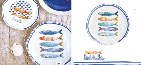Easy Life, Dessertteller "Bord de Mer", maritimes Design