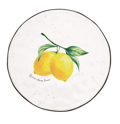 Easy Life, Porzellanplatte "Amalfi" mit Zitronen
