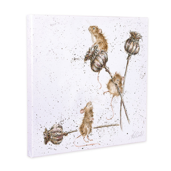 Wrendale Leinwandbild 50 x 50 cm "Country Mice"