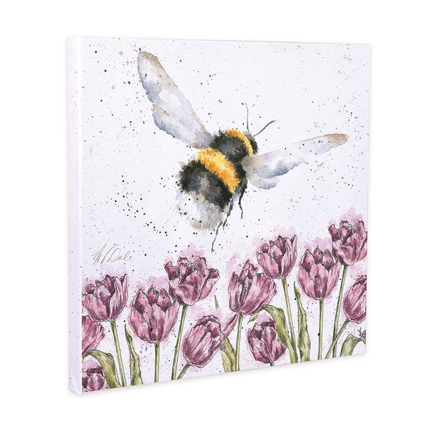 Wrendale Leinwandbild 20 x 20 cm mit Biene