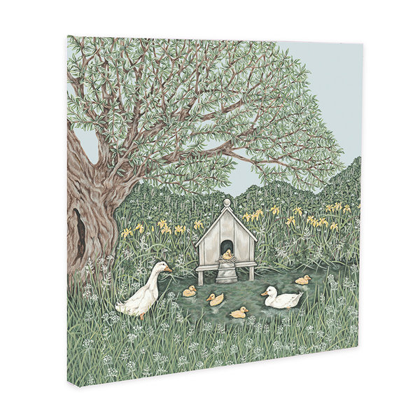 Sally Swannell für Wrendale Leinwandbild "Duck House"