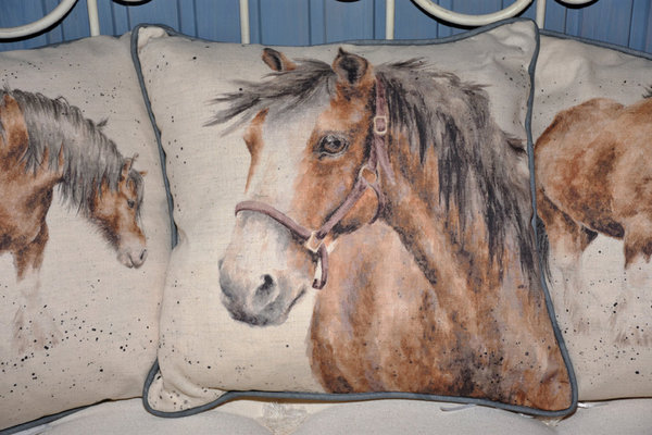 Wrendale, Kissen 40 x 40 cm mit Pferden
