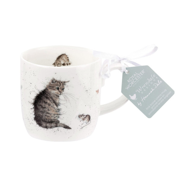 Wrendale Royal Worcester Tasse "Cat and Mouse"