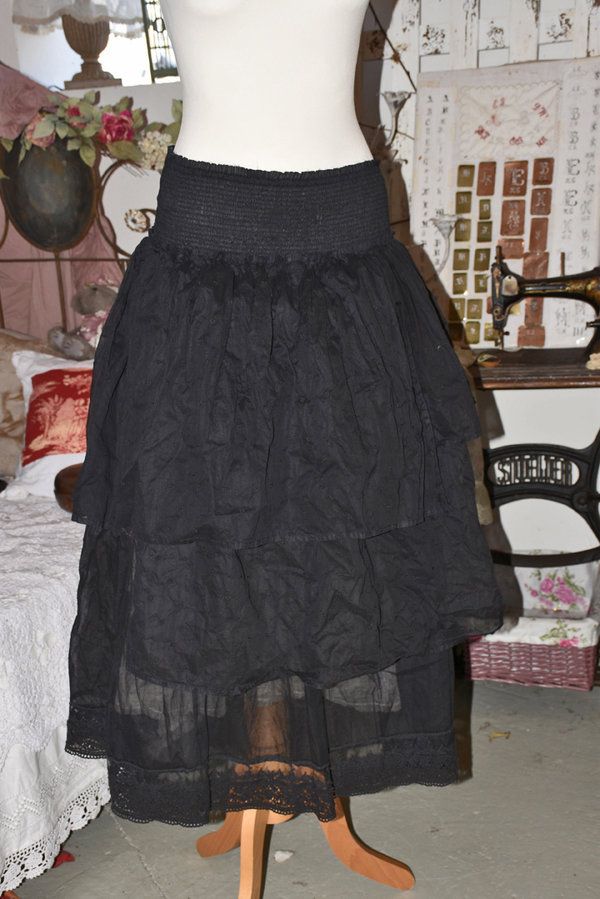 Ewa i Walla, Rock / Skirt 22916, vintage black - SALE