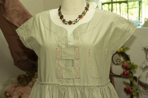 Ewa i Walla, Kleid / Dress 55626, Crisp Cotton, soft mint - SALE