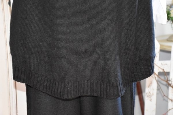 MOYURU Pullover / Strickkleid 163321, schwarz-grau, Gr. M