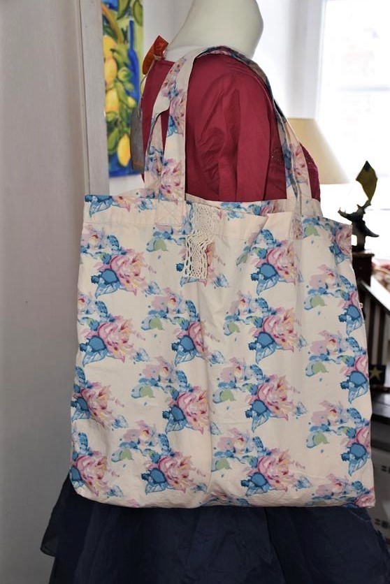 Ewa i Walla, Tasche, Shoppingbag aus Flower Cotton