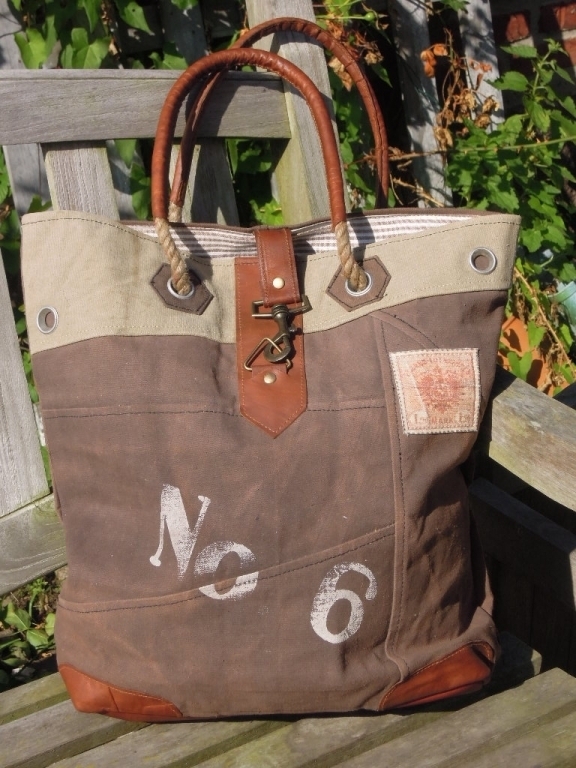 Schopping Tasche, No 6, Vintage Canvas Bags