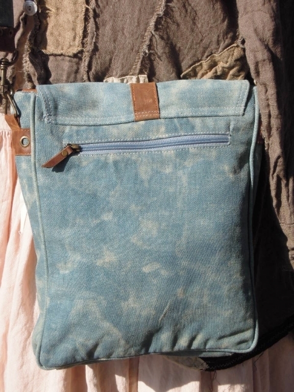Schultertasche, Blue Star, Vintage Canvas Bags