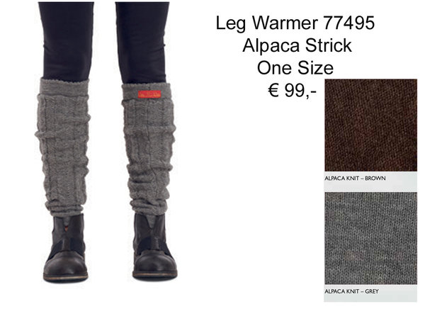 Ewa i Walla Leg Warmer 77495 aus Alpaca Knit in grau oder braun - SALE