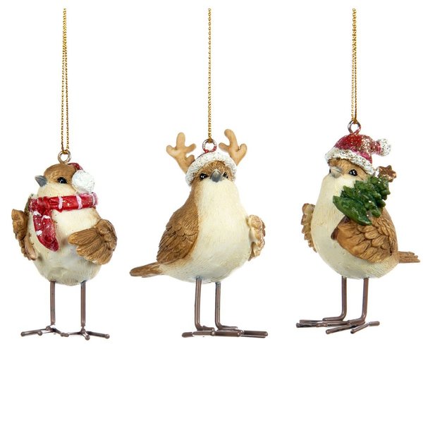 Goodwill Weihnachtsvögel, 7 cm hoch, 3 Motive