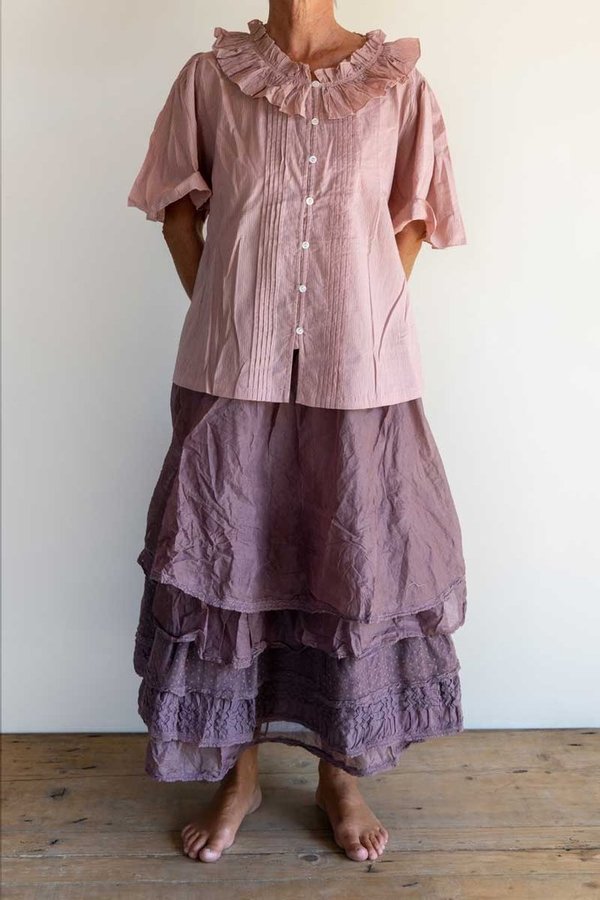 Les Ours Bluse Ondine, Baumwolle rose - Sale
