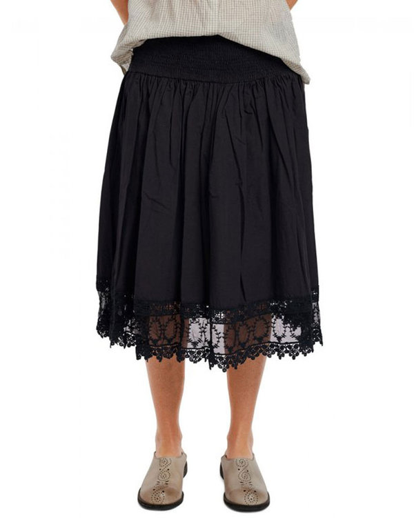 Ewa i Walla Rock / Skirt 22131, Shirt Cotton black - SALE