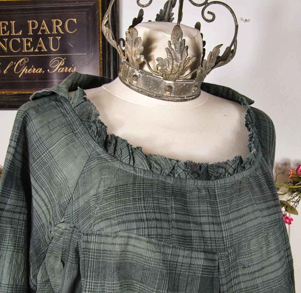 Les Ours Bluse Jacinthe aus Baumwolle in carreaux, Sale vorher € 149,-