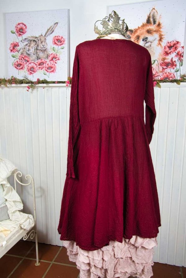 Privatsachen - Cocon Commerz Kleid Dauermode aus Baumwolle in marone, SALE