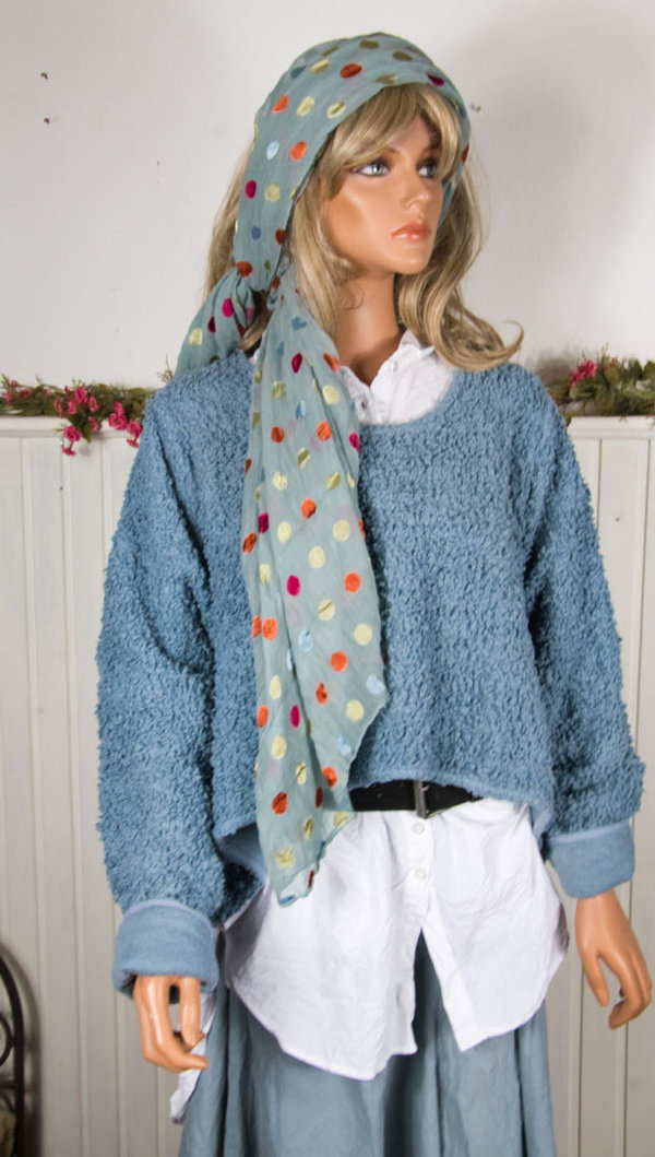 Privatsachen - Cocon Commerz Pullover Helga aus Ökoteddy in wind