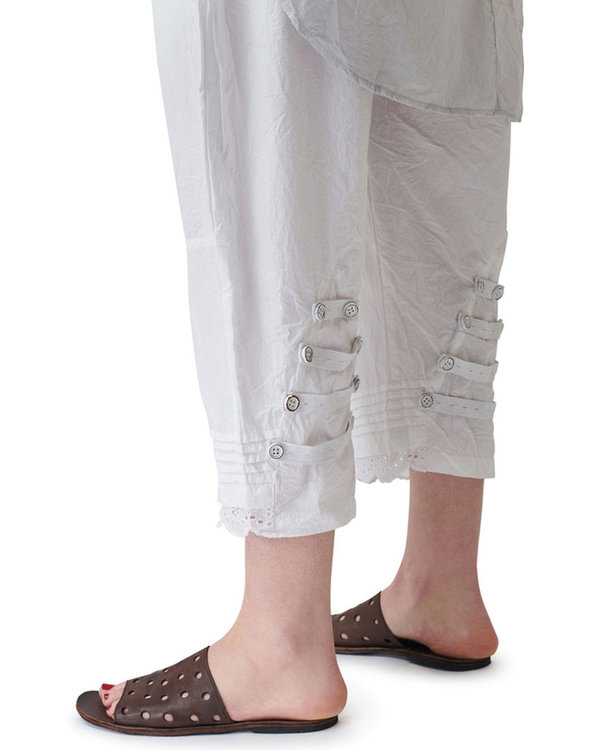 Ewa i Walla Hose 11372 aus Shirt Cotton in weiß