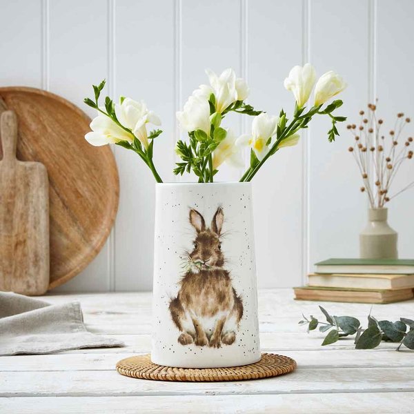 Wrendale Royal Worcester Vase "Daisy Rabbit", Hase