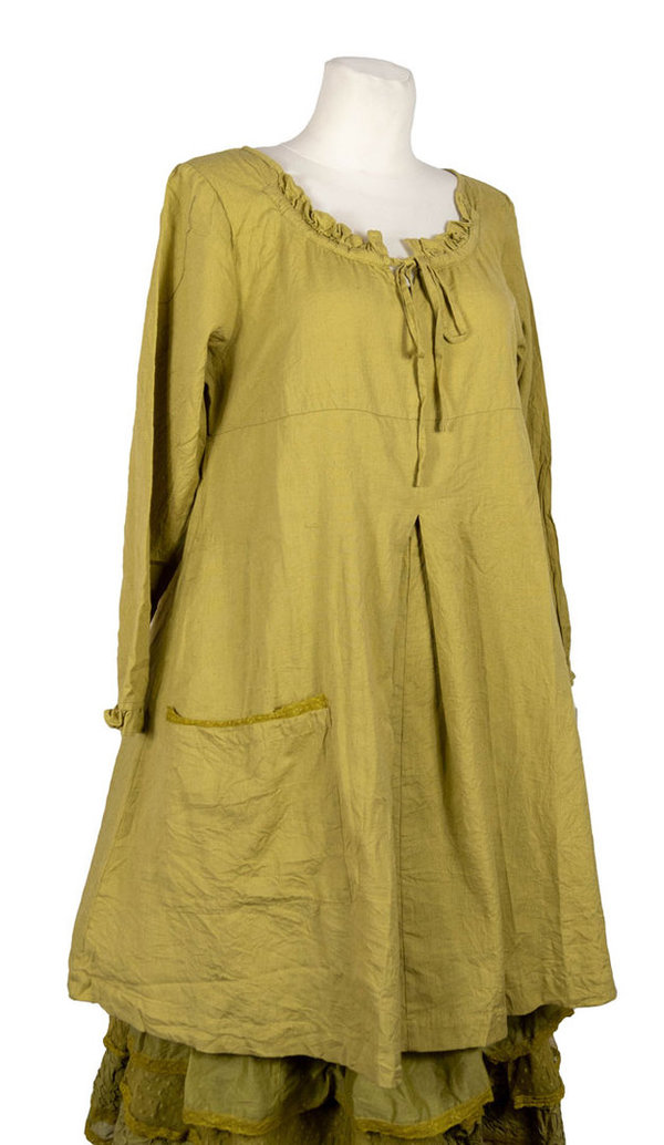 Les Ours Kleid Adalie aus Baumwolle in bronze, SALE