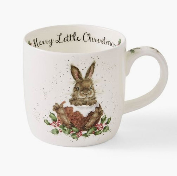 Wrendale Royal Worcester Tasse "A merry little Christmas" - Hase