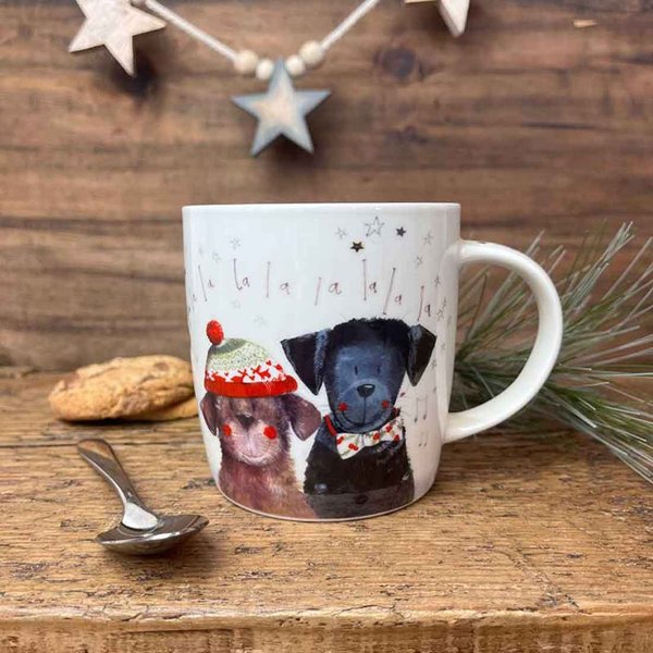 Alex Clark Tasse Weihnachten  "Christmas Dogs" - Hunde