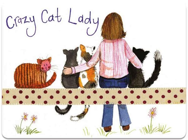 Alex Clark Platzset "Crazy Cat Lady", Katzen