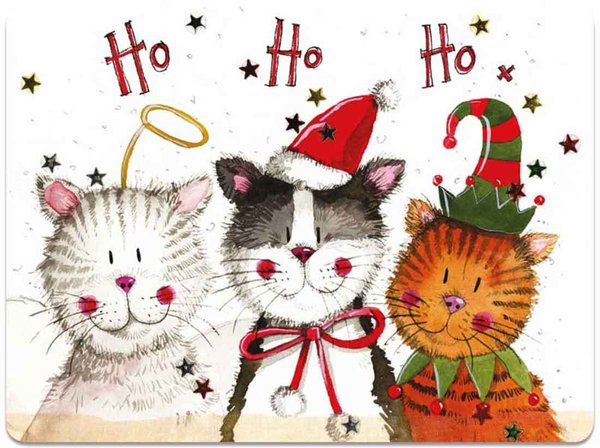 Alex Clark Platzset Weihnachten "Christmas Cats", Katzen