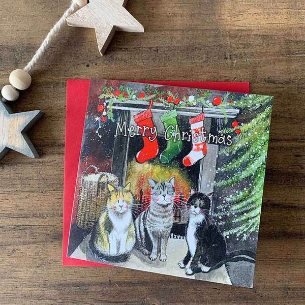 Alex Clark Weihnachtskarten 8er Set "Christmas Cats"